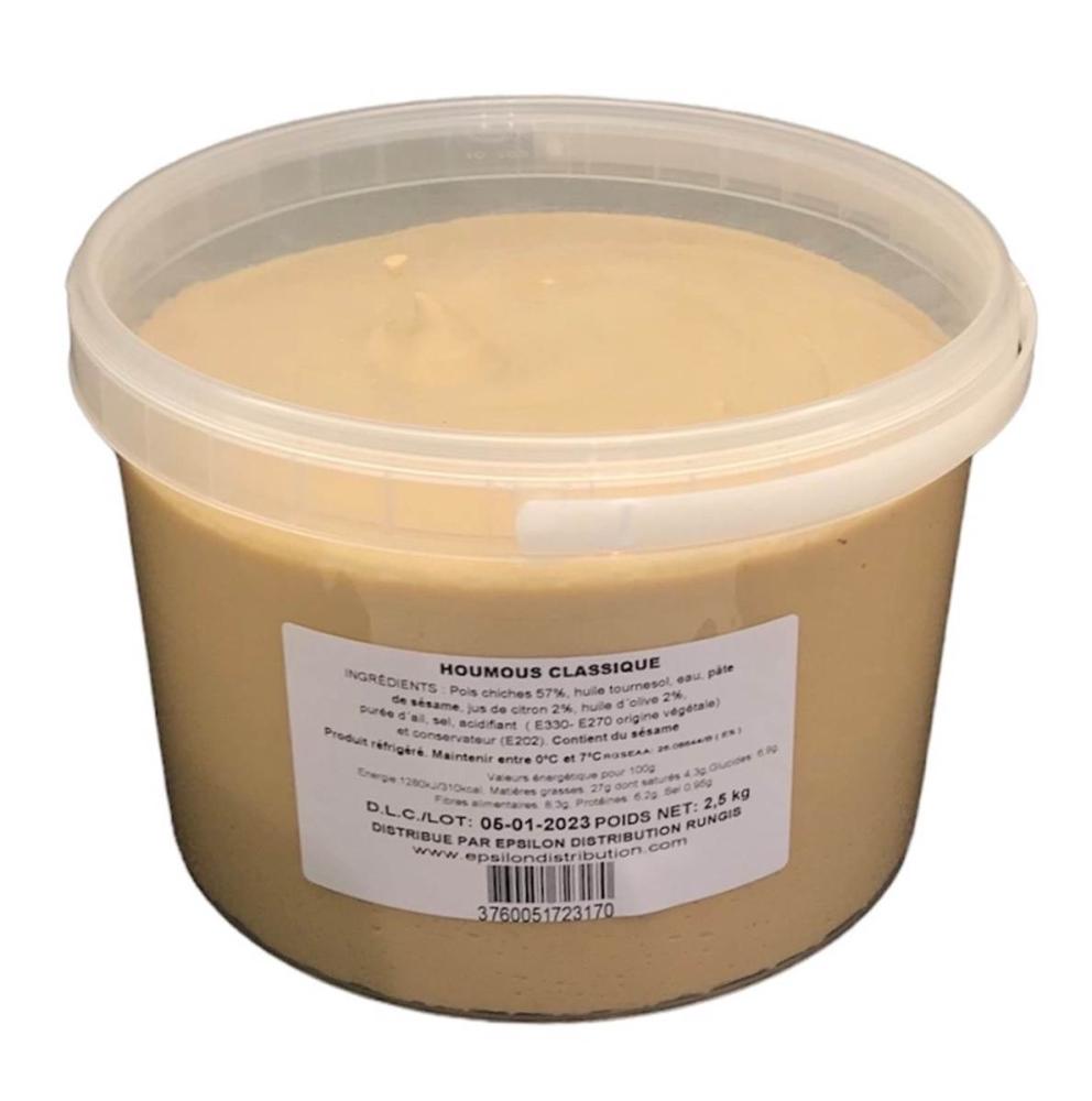 HOUMOUS 57 % DE POIS CHICHE LE SEAU X 2.5 KG